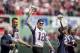 BOSTON, MA - APRIL 3: Tom Brady #12 of the New England Patriots holds the Super Bowl trophy alongside Owner Robert Kraft, Rob Gronkowski #87, James White #28, and Dion Lewis #33 during a pre-game ceremony before the Boston Red Sox home opener against the Pittsburgh Pirates on April 3, 2017 at Fenway Park in Boston, Massachusetts. (Photo by Billie Weiss/Boston Red Sox/Getty Images)