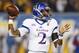MORGANTOWN, WV - NOVEMBER 05: Montell Cozart #2 of the Kansas Jayhawks in action against the West Virginia Mountaineers at Mountaineer Field on November 5, 2016 in Morgantown, West Virginia. (Photo by Justin K. Aller/Getty Images)