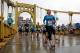 Some of the over 35,000 runners participating in the 2016 Pittsburgh Marathon and 1/2 Marathon cross the Andy Warhol bridge over the Allegheny River at mile fourth of the 26.2 mile course in downtown Pittsburgh, Sunday, May 1, 2016. (AP Photo/Gene J. Puskar)