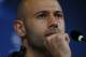 Barcelona's defender Javier Mascherano from Argentina attends a press conference on the eve of the UEFA Champions League football match Juventus Vs FC Barcelona on April 10, 2017 at the 'Juventus Stadium' in Turin. / AFP PHOTO / Marco BERTORELLO (Photo credit should read MARCO BERTORELLO/AFP/Getty Images)