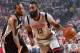 HOUSTON, TX - MAY 7: James Harden #13 of the Houston Rockets handles the ball during the game against Kawhi Leonard #2 of the San Antonio Spurs during Game Four of the Western Conference Semifinals of the 2017 Playoffs on May 7, 2017 at the Toyota Center in Houston, Texas. NOTE TO USER: User expressly acknowledges and agrees that, by downloading and or using this photograph, User is consenting to the terms and conditions of the Getty Images License Agreement. Mandatory Copyright Notice: Copyright 2017 NBAE (Photo by Jesse D. Garrabrant/NBAE via Getty Images)