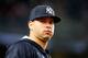 NEW YORK, NY - APRIL 14: (NEW YORK DAILIES OUT) Gary Sanchez #24 of the New York Yankees in action against the St. Louis Cardinals at Yankee Stadium on April 14, 2017 in the Bronx borough of New York City. The Yankees defeated the Cardinals 4-3. (Photo by Jim McIsaac/Getty Images)