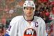 NEWARK, NJ - FEBRUARY 18: John Tavares #91 of the New York Islanders in action against the New Jersey Devils on February 18, 2017 at Prudential Center in Newark, New Jersey. The Devils defeated the Islanders 3-2. (Photo by Jim McIsaac/Getty Images)