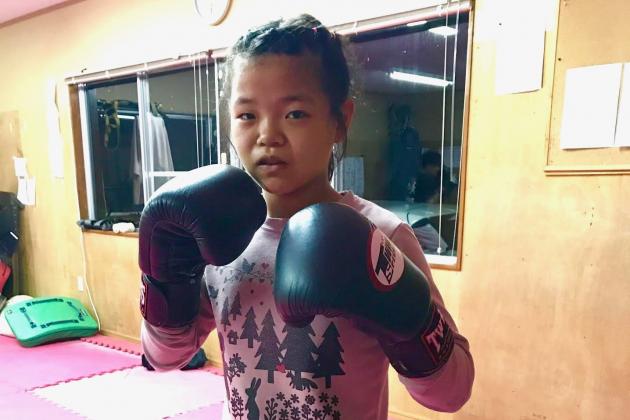 Twelve-year-old Momo Shimizu is preparing to make her amateur MMA debut.