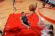 SAN ANTONIO, TX - MAY 5: David Lee #10 of the San Antonio Spurs shoots the ball against the Houston Rockets in Game Three of the Western Conference Semifinals of the 2017 NBA Playoffs on May 5, 2017 at the AT&T Center in San Antonio, Texas. NOTE TO USER: User expressly acknowledges and agrees that, by downloading and or using this photograph, user is consenting to the terms and conditions of the Getty Images License Agreement. Mandatory Copyright Notice: Copyright 2017 NBAE (Photos by Jesse D. Garrabrant/NBAE via Getty Images)