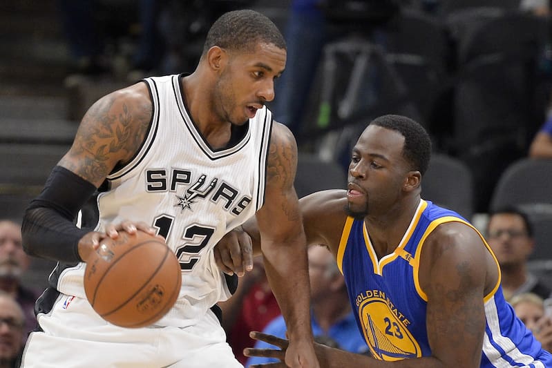 Risultati immagini per warriors vs spurs conference finals