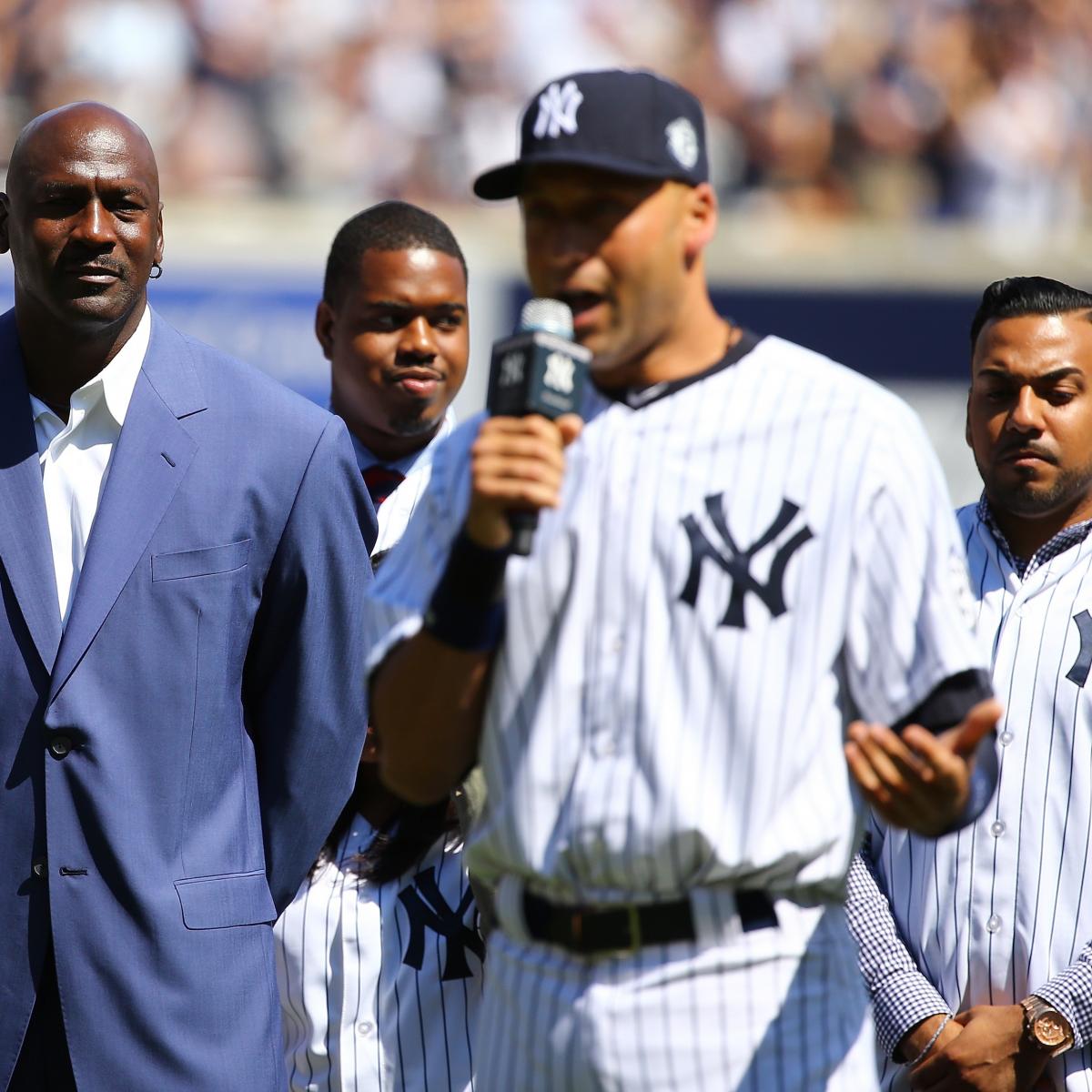 Michael Jordan and NY Yankees All Star player Derek Jeter attend News  Photo - Getty Images