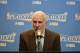SAN ANTONIO, TX - MAY 9: Gregg Popovich of the San Antonio Spurs speaks to the media after Game Five of the Western Conference Semifinals on May 9, 2017 at the AT&T Center in San Antonio, Texas. NOTE TO USER: User expressly acknowledges and agrees that, by downloading and or using this photograph, user is consenting to the terms and conditions of the Getty Images License Agreement. Mandatory Copyright Notice: Copyright 2017 NBAE (Photos by Mark Sobhani/NBAE via Getty Images)