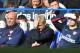 Arsenal's French manager Arsene Wenger (C) puts his hand on his head as he watches from the dug out during the English Premier League football match between Chelsea and Arsenal at Stamford Bridge in London on March 22, 2014. Chelsea won 6-0. AFP PHOTO / GLYN KIRK
RESTRICTED TO EDITORIAL USE. No use with unauthorized audio, video, data, fixture lists, club/league logos or live services. Online in-match use limited to 45 images, no video emulation. No use in betting, games or single club/league/player publications. (Photo credit should read GLYN KIRK/AFP/Getty Images)