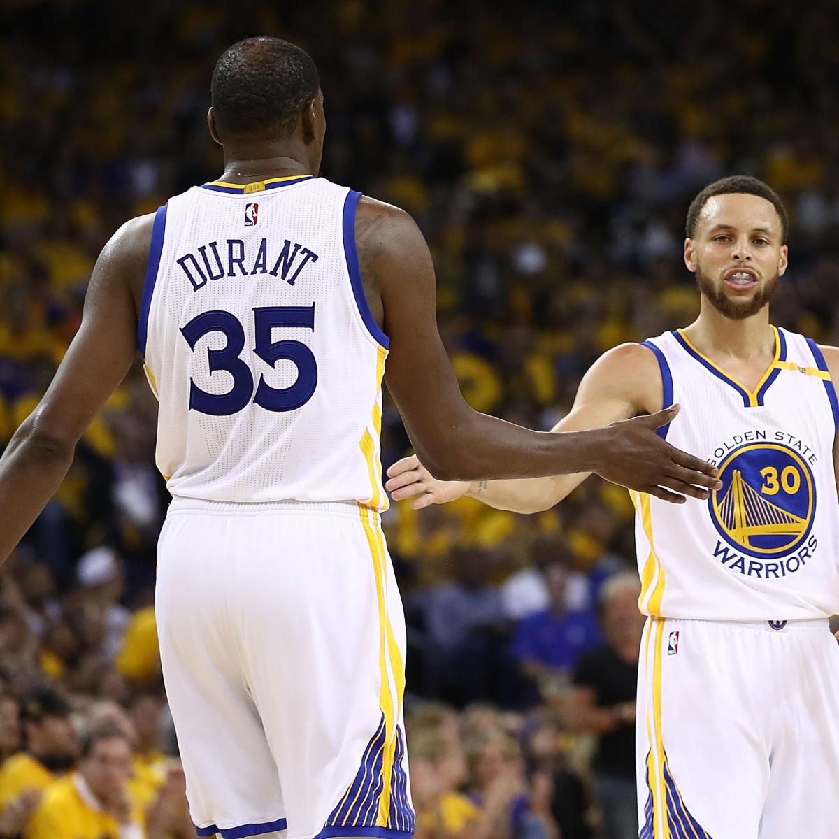 Stephen Curry and Kevin Durant Combine for 74 Points in 