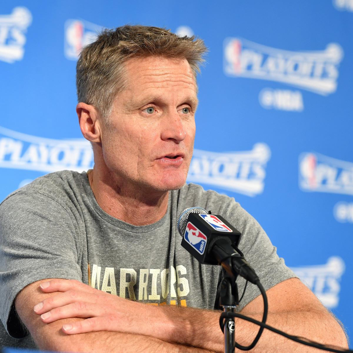 Steve Kerr Will Travel with Warriors to San Antonio for Game 3 vs. Spurs | Bleacher ...1200 x 1200