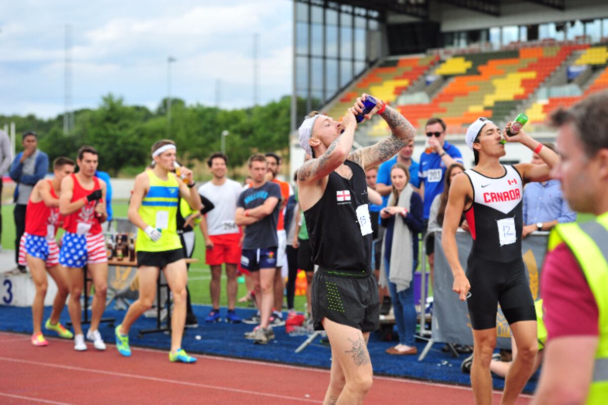 The Beer Mile WorldRecord Holder Explains How He Became the GOAT