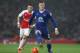 Arsenal's German midfielder Mesut Ozil (L) vies with Everton's English midfielder Ross Barkley during the English Premier League football match between Arsenal and Everton at the Emirates Stadium in London on October 24, 2015. AFP PHOTO / JUSTIN TALLIS
RESTRICTED TO EDITORIAL USE. No use with unauthorized audio, video, data, fixture lists, club/league logos or 'live' services. Online in-match use limited to 75 images, no video emulation. No use in betting, games or single club/league/player publications. (Photo credit should read JUSTIN TALLIS/AFP/Getty Images)