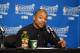 BOSTON, MA - MAY 17: Isaiah Thomas #4 of the Boston Celtics talks with the press after the game against the Cleveland Cavaliers during Game One of the Eastern Conference Finals of the 2017 NBA Playoffs on May 17, 2017 at the TD Garden in Boston, Massachusetts. NOTE TO USER: User expressly acknowledges and agrees that, by downloading and or using this photograph, User is consenting to the terms and conditions of the Getty Images License Agreement. Mandatory Copyright Notice: Copyright 2017 NBAE (Photo by Brian Babineau/NBAE via Getty Images)