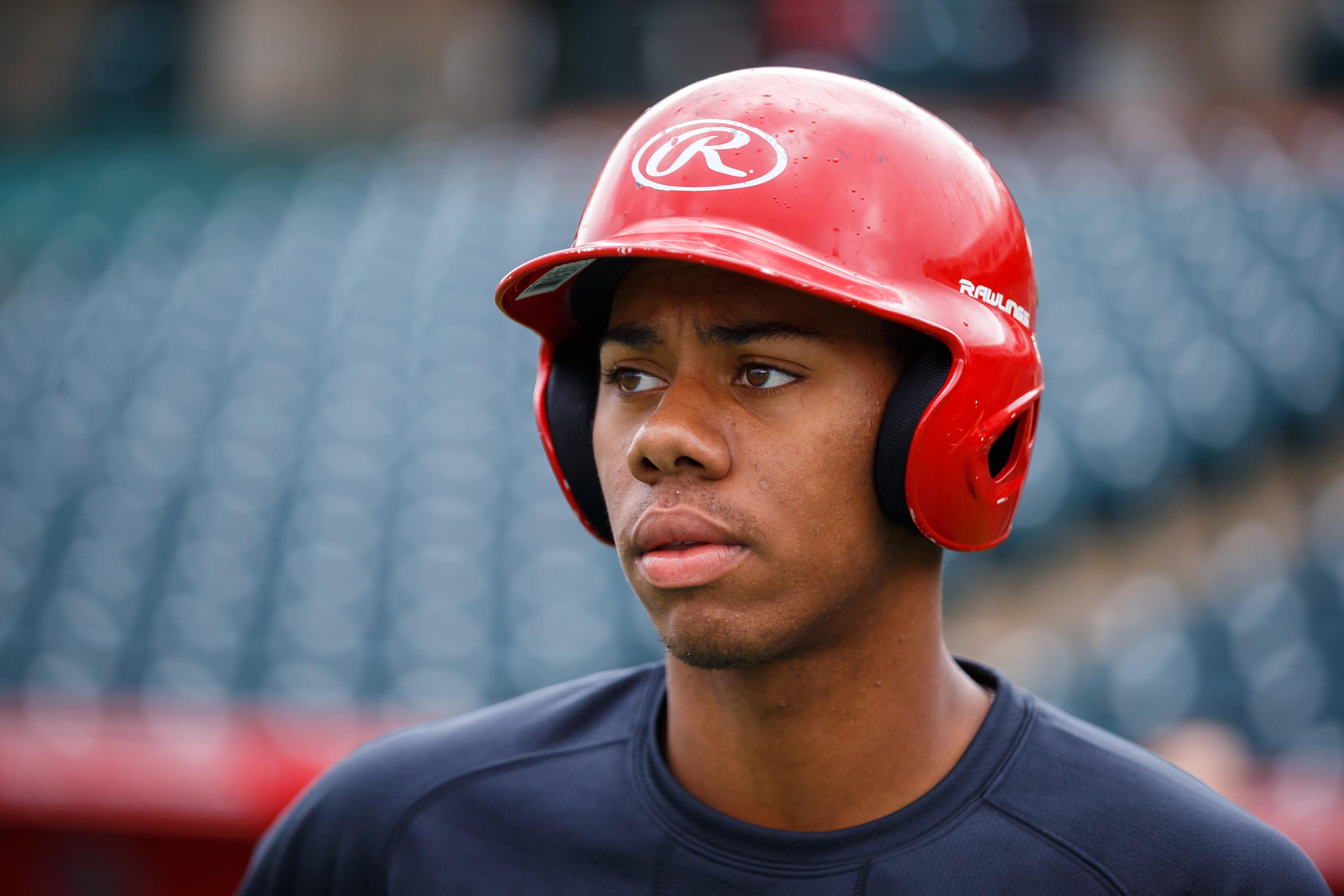 Hunter Greene of the Cincinnati Reds and Notre Dame High School