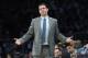 LOS ANGELES, CA - APRIL 7: Head coach Luke Walton of the Los Angeles Lakers reacts from the bench during the second half of the basketball game against Sacramento Kings at Staples Center April 7, 2017, in Los Angeles, California. NOTE TO USER: User expressly acknowledges and agrees that, by downloading and or using this photograph, User is consenting to the terms and conditions of the Getty Images License Agreement. (Photo by Kevork Djansezian/Getty Images)