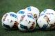 Officials balls are seen prior to the French L1 football match Nice vs Angers on May 14, 2017, at the Allianz Riviera stadium in Nice, southeastern France. / AFP PHOTO / Franck PENNANT (Photo credit should read FRANCK PENNANT/AFP/Getty Images)