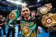 NEW YORK, NY - MARCH 04: Undefeated WBA and WBC Welterweight Champion Keith 'One Time' Thurman after defeating Danny 'Swift' Garcia in a split decision at Barclays Center on March 4, 2017 in the borough of Brooklyn, New York City.. (Photo by Douglas DeFelice/Eclipse Sportswire/Getty Images)