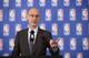 NEW YORK - APRIL 7: NBA Commissioner Adam Silver speaks to the media after the Board of Governors meetings on April 7, 2017 at the St. Regis Hotel in New York City. NOTE TO USER: User expressly acknowledges and agrees that, by downloading and/or using this photograph, user is consenting to the terms and conditions of the Getty Images License Agreement. Mandatory Copyright Notice: Copyright 2017 NBAE (Photo by David Dow/NBAE via Getty Images)