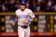 DENVER, CO - MAY 09: Addison Russell #27 of the Chicago Cubs circles the bases to score on a Javier Baez 2 RBI home run in the eighth inning against the Colorado Rockies during the second game of a double header at Coors Field on May 9, 2017 in Denver, Colorado. (Photo by Matthew Stockman/Getty Images)