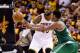CLEVELAND, OH - MAY 21: LeBron James #23 of the Cleveland Cavaliers defends against Marcus Smart #36 of the Boston Celtics in the second half during Game Three of the 2017 NBA Eastern Conference Finals at Quicken Loans Arena on May 21, 2017 in Cleveland, Ohio. NOTE TO USER: User expressly acknowledges and agrees that, by downloading and or using this photograph, User is consenting to the terms and conditions of the Getty Images License Agreement. (Photo by Jason Miller/Getty Images)