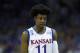 KANSAS CITY, MO - MARCH 23: Josh Jackson #11 of the Kansas Jayhawks looks on in the second half against the Purdue Boilermakers during the 2017 NCAA Men's Basketball Tournament Midwest Regional at Sprint Center on March 23, 2017 in Kansas City, Missouri. (Photo by Jamie Squire/Getty Images)