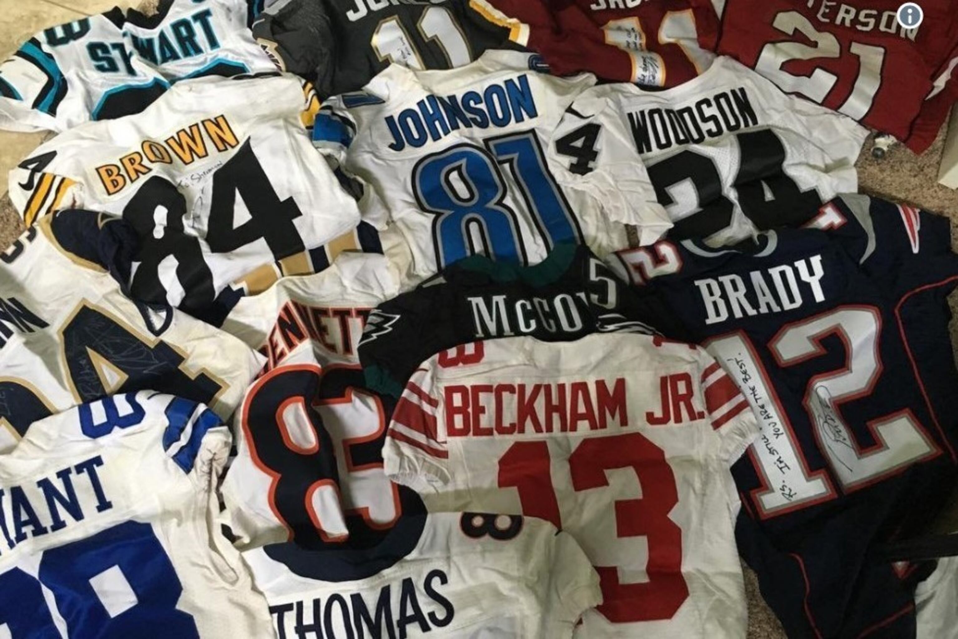 Richard Sherman S Swapped Jersey Collection Features Some Of Nfl S Biggest Stars Bleacher Report Latest News Videos And Highlights
