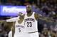 Cleveland Cavaliers' LeBron James (23) walks up the floor against the Boston Celtics during the second half of Game 4 of the NBA basketball Eastern Conference finals, Tuesday, May 23, 2017, in Cleveland. (AP Photo/Tony Dejak)