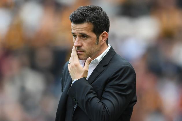 HULL, ENGLAND - MAY 21: Marco Silva, Manager of Hull City reacts during the Premier League match between Hull City and Tottenham Hotspur at the KC Stadium on May 21, 2017 in Hull, England. (Photo by Laurence Griffiths/Getty Images)