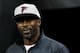 ATLANTA, GA - JANUARY 01: Former Atlanta Falcons player Michael Vick walks on the field prior to the game against the New Orleans Saints at the Georgia Dome on January 1, 2017 in Atlanta, Georgia. (Photo by Kevin C. Cox/Getty Images)
