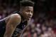 Washington guard Markelle Fultz (20) during the second half of an NCAA college basketball game against Arizona, Sunday, Jan. 29, 2017, in Tucson, Ariz. Arizona defeated Washington 77-66. (AP Photo/Rick Scuteri)