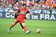 Paris Saint-Germain's Uruguayan forward Edinson Cavani kicks the ball and misses a goal opportunity during the French Cup final football match between Paris Saint-Germain (PSG) and Angers (SCO) on May 27, 2017, at the Stade de France in Saint-Denis, north of Paris. / AFP PHOTO / JEAN-FRANCOIS MONIER (Photo credit should read JEAN-FRANCOIS MONIER/AFP/Getty Images)
