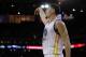 Golden State Warriors' Klay Thompson follows through on a shot during the third quarter of an NBA basketball game against the Indiana Pacers Monday, Dec. 5, 2016, in Oakland, Calif. (AP Photo/Ben Margot)