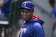 SEATTLE, WA - APRIL 16: Adrian Beltre #29 of the Texas Rangers stands in the dugout before a game against the Seattle Mariners at Safeco Field on April 16, 2017 in Seattle, Washington. The Mariners won the game 8-7. (Photo by Stephen Brashear/Getty Images)