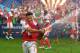 LONDON, ENGLAND - MAY 27: Alexis Sanchez of Arsenal celebrates victory after the Emirates FA Cup Final between Arsenal and Chelsea at Wembley Stadium on May 27, 2017 in London, England. (Photo by Laurence Griffiths/Getty Images)