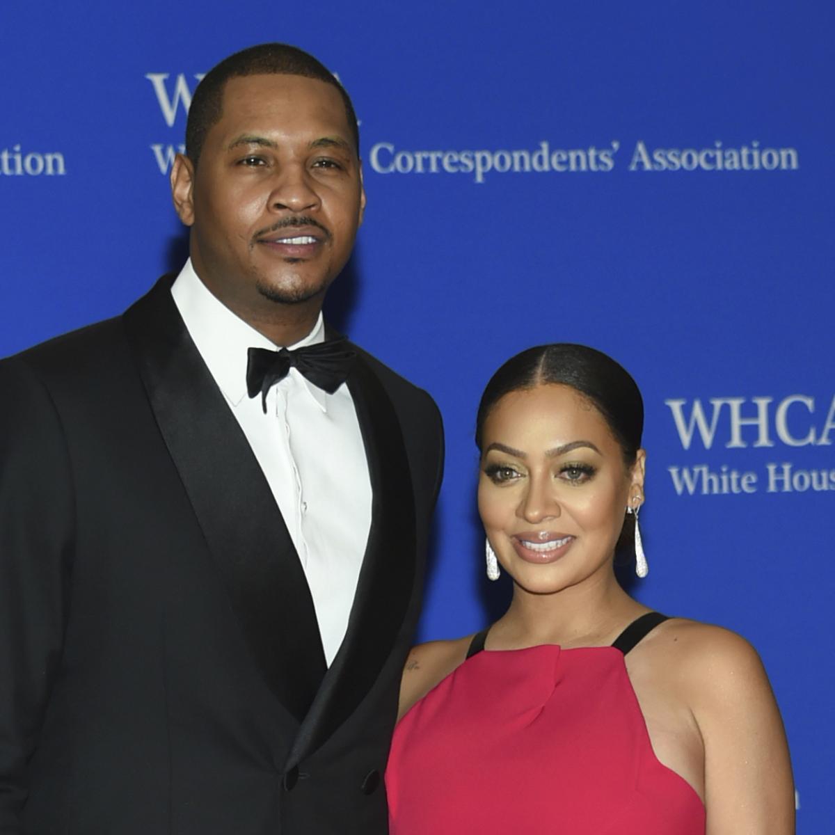 Carmelo Anthony Cozies Up With His Estranged Wife at Fashion Week