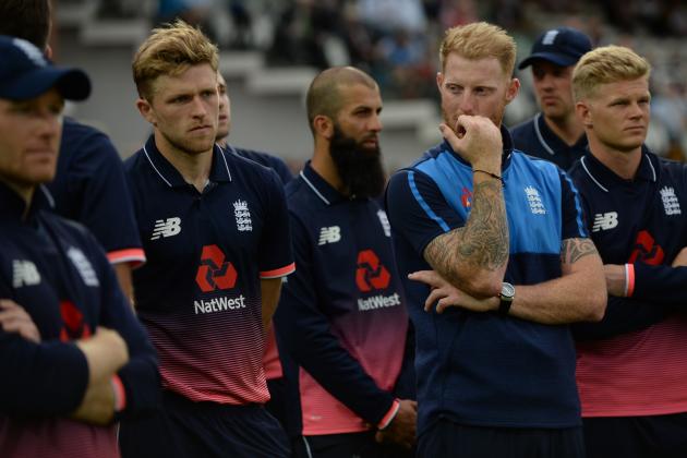 LONDON, ENGLAND - MAY 29 : Ben Stokes of England waits for the presentations after the 3rd Royal London one-day international cricket match between England and South Africa at Lord's cricket ground on May 29, 2017 in London, England. (Photo by Philip Brown/Getty Images)