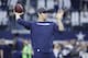 ARLINGTON, TX - JANUARY 15: Mark Sanchez #3 of the Dallas Cowboys warms up before the NFC Divisional Playoff game against the Green Bay Packers at AT&T Stadium on January 15, 2017 in Arlington, Texas. The Packers defeated the Cowboys 34-31. (Photo by Joe Robbins/Getty Images)