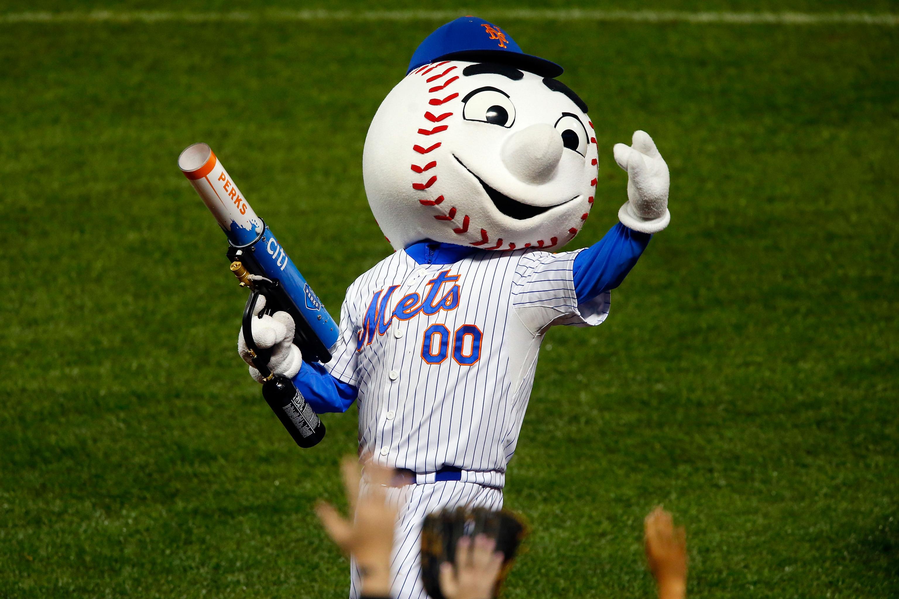 Mr. Met has jokes. 😂 #cursedimages #funny #mrmet #mets #lgm