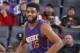 SACRAMENTO, CA - APRIL 11: Alan Williams #15 of the Phoenix Suns looks on during the game against the Sacramento Kings on April 11, 2017 at Golden 1 Center in Sacramento, California. NOTE TO USER: User expressly acknowledges and agrees that, by downloading and or using this photograph, User is consenting to the terms and conditions of the Getty Images Agreement. Mandatory Copyright Notice: Copyright 2017 NBAE (Photo by Rocky Widner/NBAE via Getty Images)