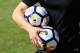 BRIGHTON, ENGLAND - JUNE 01: Nike Ordem V Premier League Match Balls are pictured during the Premier League Kicks - Nike Ordem V Premier League Match Ball Launch on June 1, 2017 in Brighton, England. (Photo by Andrew Redington/Getty Images for Premier League)