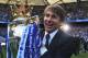LONDON, ENGLAND - MAY 21: Antonio Conte, Manager of Chelsea poses with the Premier League Trophy after the Premier League match between Chelsea and Sunderland at Stamford Bridge on May 21, 2017 in London, England. (Photo by Michael Regan/Getty Images)
