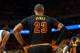 OAKLAND, CA - JUNE 4: LeBron James #23 of the Cleveland Cavaliers looks on during the game against the Golden State Warriors during Game Two of the 2017 NBA Finals at Oracle Arena on June 4, 2017 in Oakland, California. NOTE TO USER: User expressly acknowledges and agrees that, by downloading and/or using this Photograph, user is consenting to the terms and conditions of the Getty Images License Agreement. Mandatory Copyright Notice: Copyright 2017 NBAE (Photo by Jesse D. Garrabrant/NBAE via Getty Images)