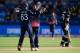 CARDIFF, WALES - JUNE 06: England bowler Adil Rashid celebrates after dismissing Mitchell Santner during the ICC Champions Trophy match between England and New Zealand at SWALEC Stadium on June 6, 2017 in Cardiff, Wales. (Photo by Stu Forster/Getty Images)