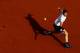 PARIS, FRANCE - JUNE 07: Andy Murray of Great Britain plays a backhand during mens singles quarter finals match against Kei Nishikori of Japan on day eleven of the 2017 French Open at Roland Garros on June 7, 2017 in Paris, France. (Photo by Adam Pretty/Getty Images)