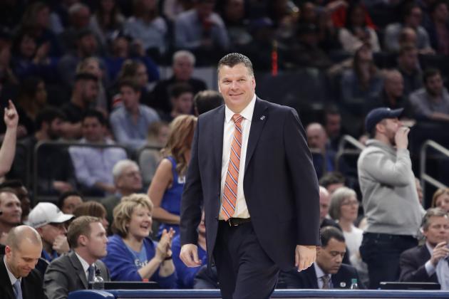 Creighton head coach Greg McDermott reacts during the second half of a championship NCAA college basketball game against Villanova in the finals of the Big East men's tournament Saturday, March 11, 2017, in New York. Villanova won 74-60. (AP Photo/Frank Franklin II)