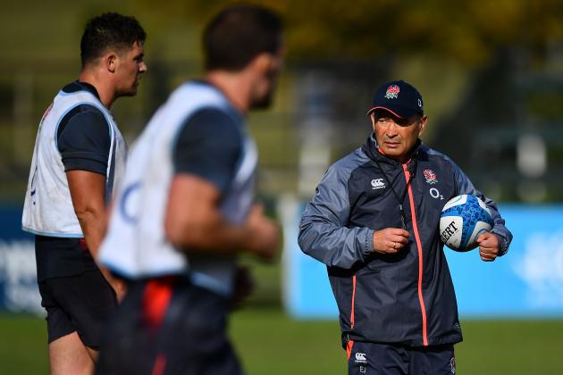 BUENOS AIRES, ARGENTINA - JUNE 07:  Eddie Jones, Head Coach of England looks on during a training session at San Isidro Club on June 7, 2017 in Buenos Aires, Distrito Federal. (Photo by Dan Mullan/Getty Images,)