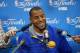 CLEVELAND, OH - JUNE 08: Andre Iguodala #9 of the Golden State Warriors talks to the media during practice and media availability as part of the 2017 NBA Finals on June 08, 2017 at Quicken Loans Arena in Cleveland, Ohio. NOTE TO USER: User expressly acknowledges and agrees that, by downloading and or using this photograph, User is consenting to the terms and conditions of the Getty Images License Agreement. Mandatory Copyright Notice: Copyright 2017 NBAE (Photo by Darren Carroll/NBAE via Getty Images)
