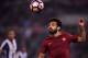 Roma's midfielder from Egypt Mohamed Salah eyes the ball during the Italian Serie A football match Roma vs Juventus, on May 14, 2017 at Rome's Olympic stadium. / AFP PHOTO / FILIPPO MONTEFORTE (Photo credit should read FILIPPO MONTEFORTE/AFP/Getty Images)