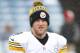 ORCHARD PARK, NY - DECEMBER 11: Chris Boswell #9 of the Pittsburgh Steelers warms up before the start of NFL game action against the Buffalo Bills at New Era Field on December 11, 2016 in Orchard Park, New York. (Photo by Tom Szczerbowski/Getty Images)